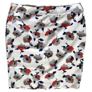 Nine West Off White Floral Skirt